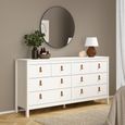 Barcelona Dresser - 8 Drawer - Wide - White