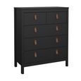 Barcelona Chest - 3+2 Drawer - Black