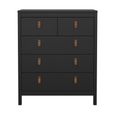Barcelona Chest - 3+2 Drawer - Black