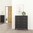 Barcelona Chest - 3+2 Drawer - Black