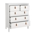 Barcelona Chest - 3+2 Drawer - White
