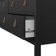 Barcelona Dresser - 8 Drawer - Wide - Black