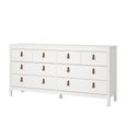 Barcelona Dresser - 8 Drawer - Wide - White