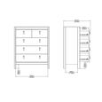 Barcelona Chest - 3+2 Drawer - Jackson Hickory Oak