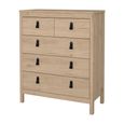Barcelona Chest - 3+2 Drawer - Jackson Hickory Oak