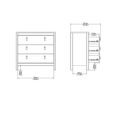 Barcelona Chest - 3 Drawer - Jackson Hickory Oak