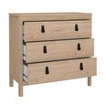 Barcelona Chest - 3 Drawer - Jackson Hickory Oak