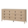 Barcelona Chest - 4+4 Drawer - Jackson Hickory Oak