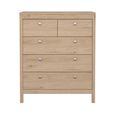 Madrid Chest - 3+2 Drawer - Jackson Hickory Oak