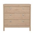 Madrid Chest - 3 Drawer - Jackson Hickory Oak