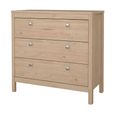 Madrid Chest - 3 Drawer - Jackson Hickory Oak