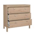 Madrid Chest - 3 Drawer - Jackson Hickory Oak