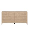 Madrid Dresser - 4+4 Drawer - Double - Jackson Hickory Oak