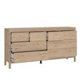 Madrid Dresser - 4+4 Drawer - Double - Jackson Hickory Oak