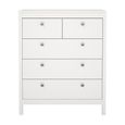 Madrid Chest - 3+2 Drawer - White
