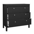Madrid Chest - 3 Drawer - Small - Black