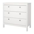 Madrid Chest - 3 Drawer - Small - White