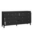 Madrid Dresser - 8 Drawer - Black