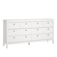 Madrid Dresser - 8 Drawer - Wide - White