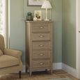 Ennis Chest - 5 Drawer - Tall - Natural Matt Lacquered