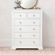 Paisley Chest - 2+4 Drawer - Tall - White Painted