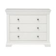 Paisley Chest - 3 Drawer - Wide - White Painted