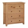 Appleby Chest - 2+3 Drawer - Wide - Oak