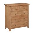 Appleby Chest - 2+3 Drawer - Wide - Petite Oak