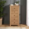 Appleby Chest - 5 Drawer - Narrow - Petite Oak