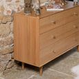 Jenson Oak Chest - 6 Drawer - Wide