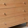 Jenson Oak Chest - 6 Drawer - Wide