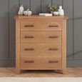 Hampshire Oak Chest - 4 Drawer