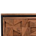 Axis Acacia Wood Chest - 6 Drawer - Midi - Geometric