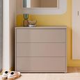 Alice Springs Chest - 3 Drawer - Taupe