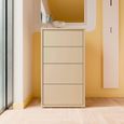 Alice Springs Chest - 4 Drawer - Tall - Butter Yellow