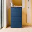 Alice Springs Chest - 4 Drawer - Tall - Night Blue