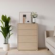 Alice Springs Chest - 4 Drawer - Wide - Elegancia Oak