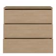 Alice Springs Chest - 3 Drawer - Elegancia Oak