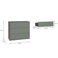 Alice Springs Chest - 3 Drawer - Sage Green