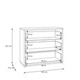 Alice Springs Chest - 3 Drawer - Sage Green