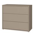 Alice Springs Chest - 3 Drawer - Taupe