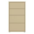 Alice Springs Chest - 4 Drawer - Tall - Butter Yellow