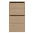 Alice Springs Chest - 4 Drawer - Tall - Elegancia Oak