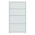 Alice Springs Chest - 4 Drawer - Tall - Light Grey