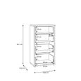 Alice Springs Chest - 4 Drawer - Tall - Light Grey