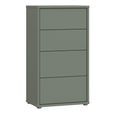 Alice Springs Chest - 4 Drawer - Tall - Sage Green