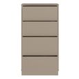 Alice Springs Chest - 4 Drawer - Tall - Taupe