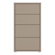 Alice Springs Chest - 4 Drawer - Tall - Taupe