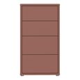 Alice Springs Chest - 4 Drawer - Tall - Terracotta