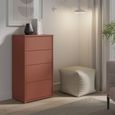 Alice Springs Chest - 4 Drawer - Tall - Terracotta